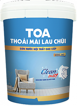 Sơn nội thất TOA THOẢI MÁI LAU CHÙI BÓNG MỜ 