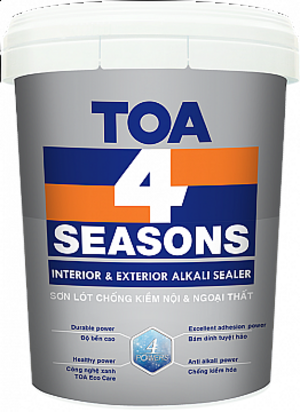 Sơn lót chống kiềm nội, ngoại thất TOA 4 SEASONS INTERIOR & EXTERIOR ALKALI SEALER 