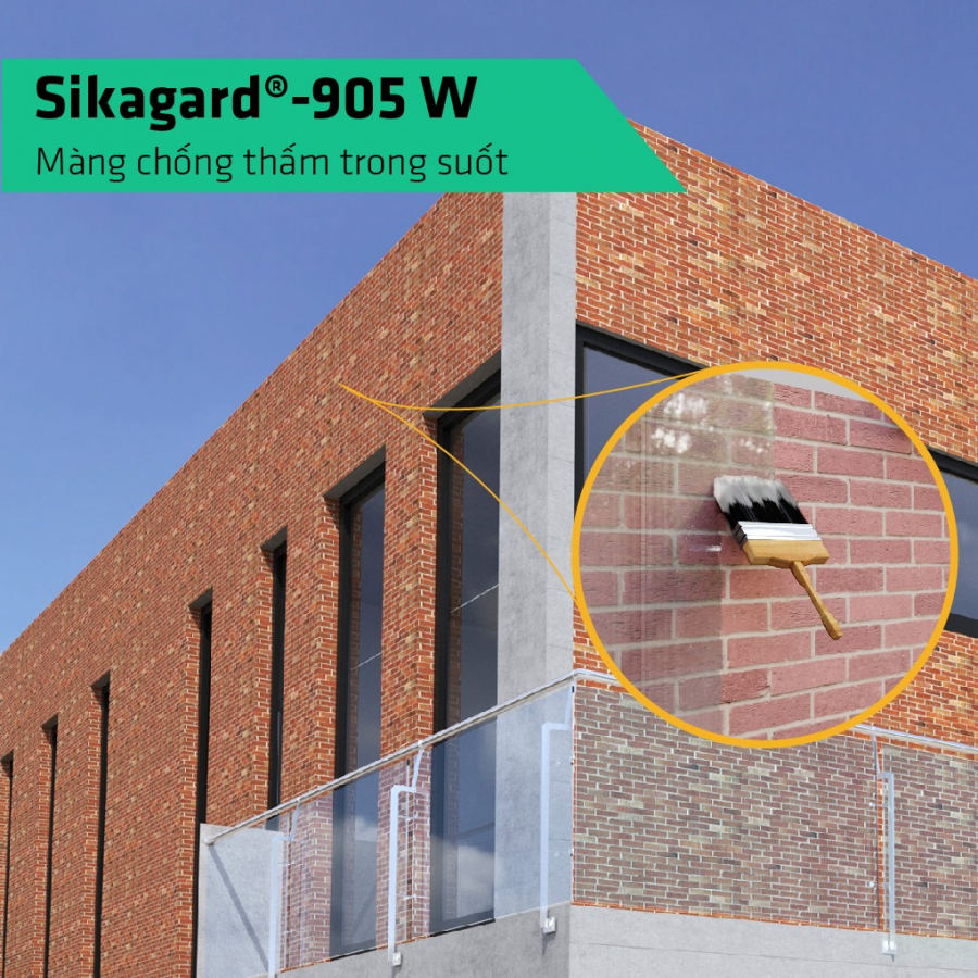 Chống thấm trong suốt, ngăn rêu mốc SIKAGARD-905 W